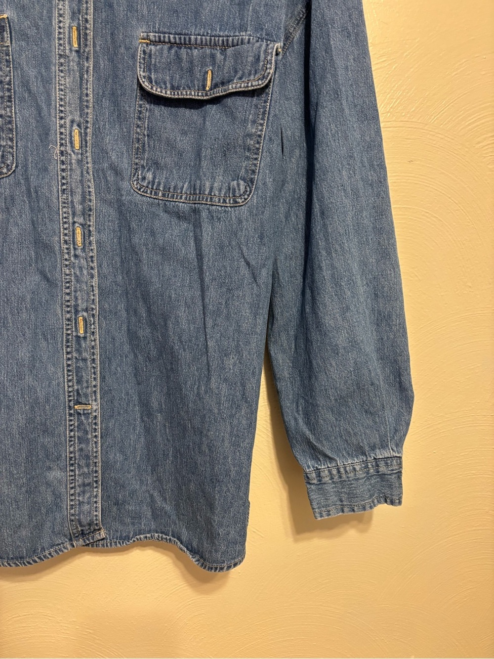 💙 Vintage Kiko-mo Blue Jeans Denim Button Front Shirt Jacket Women’s 20W - Picture 7 of 8
